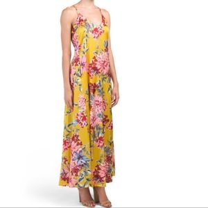 Nicole Miller New York floral matte charmeuse maxi